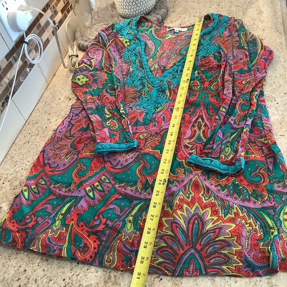 OndadeMar Colorful Swim Coverup with Embroidery - Picture 4 of 7